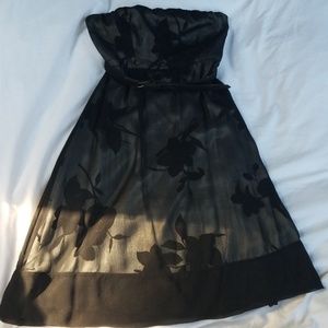 Black silk dress